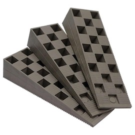SKIR'CO (Pack of 4) Plastic Fluting Wedges 149 x 45 x 30mm for Levelling, Spacer Wedges, Leveling Discs Interlocking Wedges