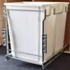 Silverline Double 38 Quart Pull-Out Waste Bin with Soft Close