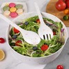 ECOWAY Melamine Salad Bowl, Bamboo Fiber Salad Bowl Large with