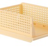 Stackable Storage Basket Plastic Large Open Drawer Wardrobe Cloth Container