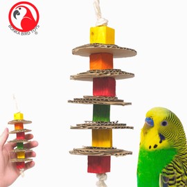 2406 Small Cardboard Disk Wood Bird Toy Cage Cages Parakeet Lovebirds Budgies