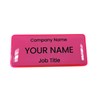 ID Name Badge Gel Domed Pink 76 x 32mm Bespoke