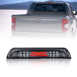 PIT66 LED 3rd Third Brake Light Compatible With Toyota Tundra 2007-2018,High Mount Rear Stop Lights（Smoky lens White Housing X）