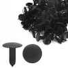 100pcs Universal 5x4mm Hole Dia Plastic Rivet Push Pin Trim