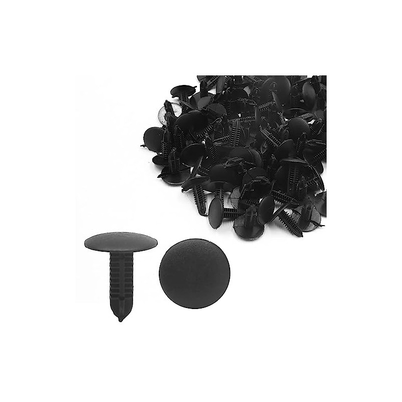 100pcs Universal 5x4mm Hole Dia Plastic Rivet Push Pin Trim