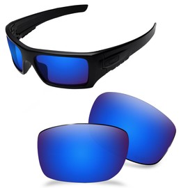AOZAN ANSI Z87.1 Polarized Replacement Lenses For Oakley Si Ballistic Det Cord Sunglasses - Capri Blue