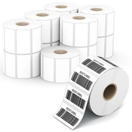 12 Rolls 2.25" X 1.25" Direct Thermal Labels, 1000 Labels/1 Rolls, Compatible with Zebra, Rollo, Nelko, Munbyn, Jadens Thermal Label Printer, Commercial Grade, Permanent Adhesive