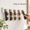 Wall Mounted Sunglasses Organizer for Eyewear Storage – Wooden Glasses