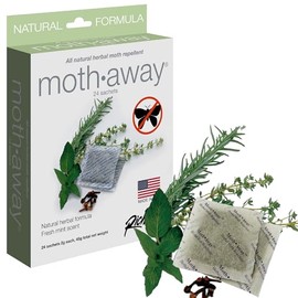 Moth Away Sachets - 24-Pack Natural Herbal Moth Repellent