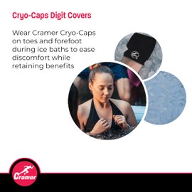 Cramer Cryo-Caps, Ice Socks - Keeps Feet Warm During Ice Baths, Toe Warmers, Comfortable, Retains Body Heat, One Pair