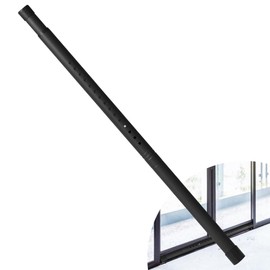 WIDYANA Sliding Door Security Bar, 17.1-40 inches Adjustable Sliding Glass Patio Door Security Bar, Black Sliding Door Lock Bar with Rubber Tips, 1.25 inch Diameter Window Security Bar for Home