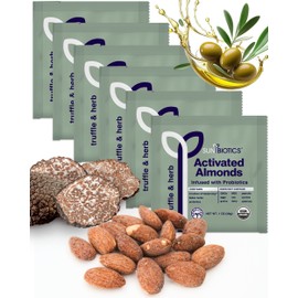 Sunbiotics Activated Organic Sprouted Almonds - Truffle & Herb, Pack of 6
