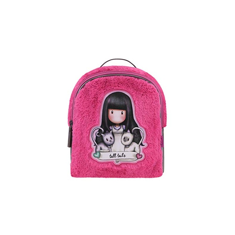 SANTORO GORJUSS Damen Mochila Pequeña Furry 979GJ02 Tagesrucksack, Fuchsia