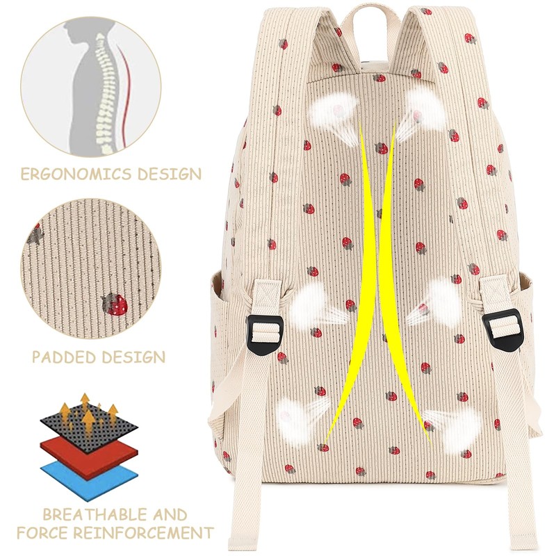 Bluboon School Backpack Teens Girls Boys Kids School Book Bags
