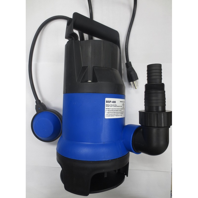 BEISEN 2000-GPH 1/2HP Clean/Dirty Water Submersible Pump