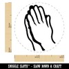 Praying Hands Self-Inking Rubber Stamp Ink Stamper for Stamping Crafting