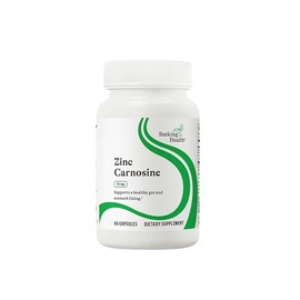 Seeking Health Zinc Carnosine, 16 Mg De Zinc L-Carnosine, Favorece El Sistema Inmunológico Y La Salud Digestiva, Antioxidante, Apto Para Vegetarianos 