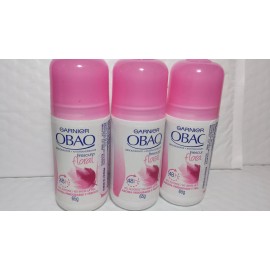 Garnier 3  DEODORANT OBAO GARNIER 65 GR EACH FRESCURA FLORAL 24 H PINK NEW ROLL ON