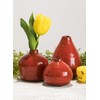 Sullivans Ceramic Vase Set- 3 Small Vases, Rustic Home Décor,