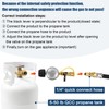 Magula Propane Quick Connect Adapter,1/4 in Propane Gas Grill Regulator