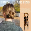 3PCS U Shaped French Hair Pin,U Shaped Ha/irpins,French Hai/r Pins,Acetate