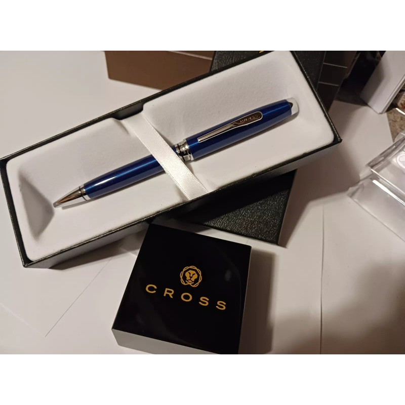 Cross RARE CROSS CLASSIC ELECTRIC BLUE AND POLISHED CHROME BALLPOINT