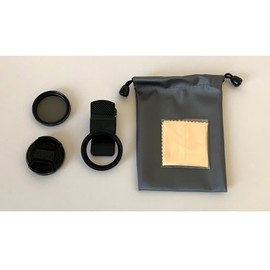 37mm CPL Polarizer for Mobile Phones, Universal Clip-On Round Filter, Removable Polarising Lens Filter, Polarising for Smartphones, Camera Accessories