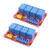 AEDIKO 2pcs DC 12V Relay Module 4 Channel Relay Board