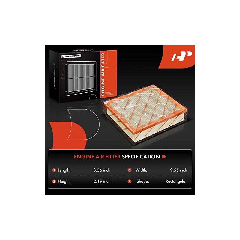A-Premium - Filtro de aire para motor y cabina de