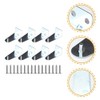 iplusmile Blind Brackets Blind Holder: 8pcs Metal Hold Down Brackets