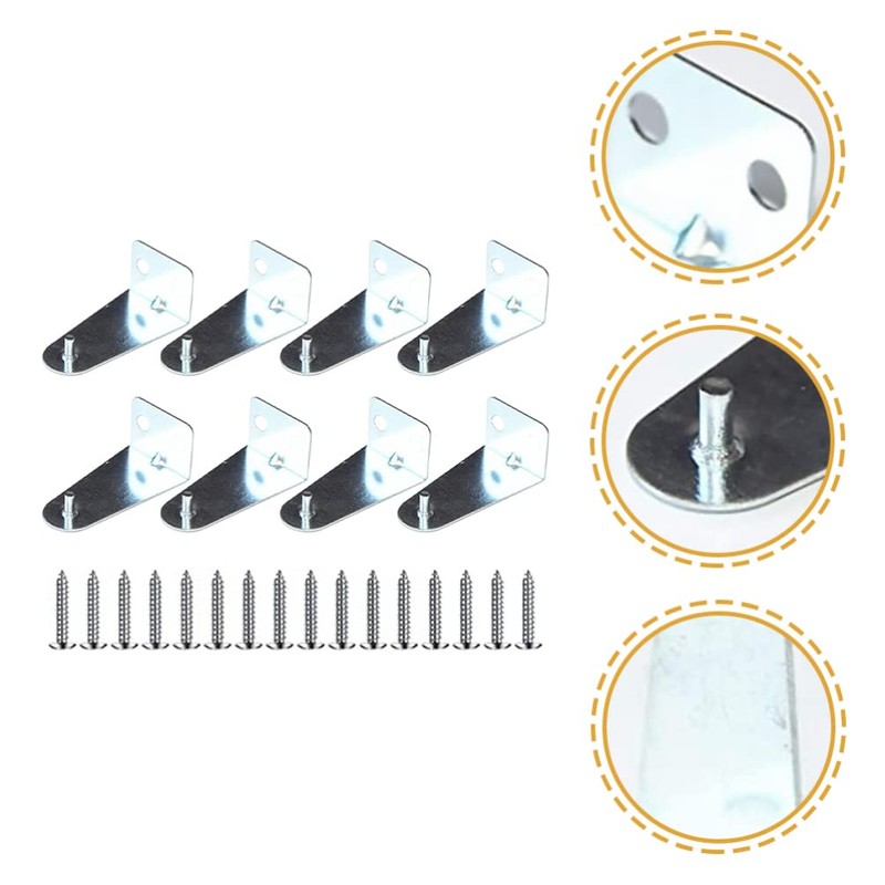 iplusmile Blind Brackets Blind Holder: 8pcs Metal Hold Down Brackets