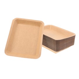 ULTECHNOVO 50pcs Reusable Serving Trays for Seafood and BBQ Food-Grade Paper Plates for Crawfish Crab and Lobster Boils for Parties and Events