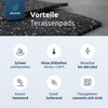 diconfa 4 x Rubber Granulate Patio Pads 200 x 200