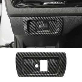for 11th Gen Civic Carbon Fiber Interior Stickers Headlight Switch Control Cover Decals Compatible with Honda 2022 2023 Civic 11th Gen Accessories