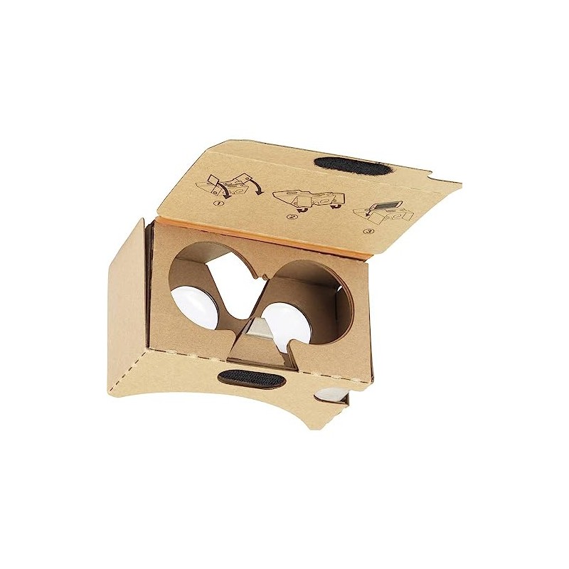Renkforce Headmount Google 3D VR Virtual Reality glasses Brown