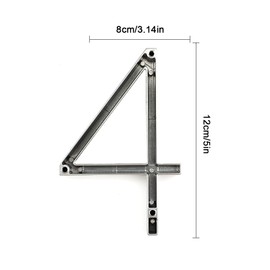 LUTER 5 Inch House Address Numbers Silver Street Numbers Floating House Numbers Mailbox Numbers Door Numbers for House Number (4)