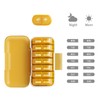 Joinice Pill Box 7 Days 2 Compartments Moisture Resistant Removable