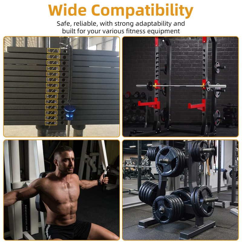 JESIFFY Gym Pin for Additional Weight 110mm Length 10mm Diameter