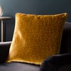 Paoletti Bloomsbury Cushion Cover, Mustard, 50 x 50cm