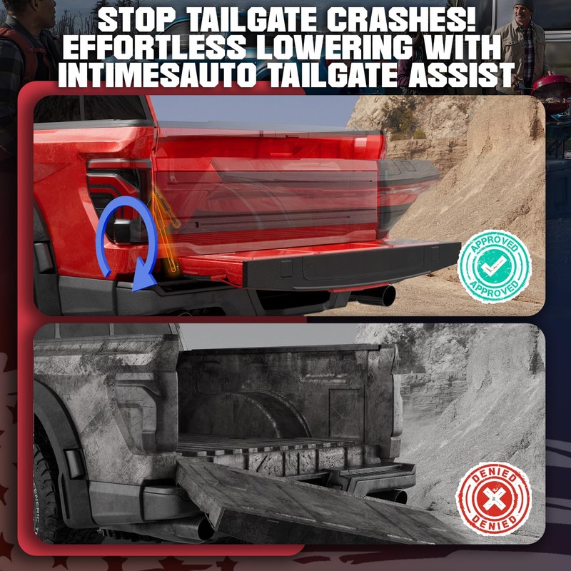 InTimesAuto Truck Tailgate Assist Shock for 1999-2007 Chevy Silverado &