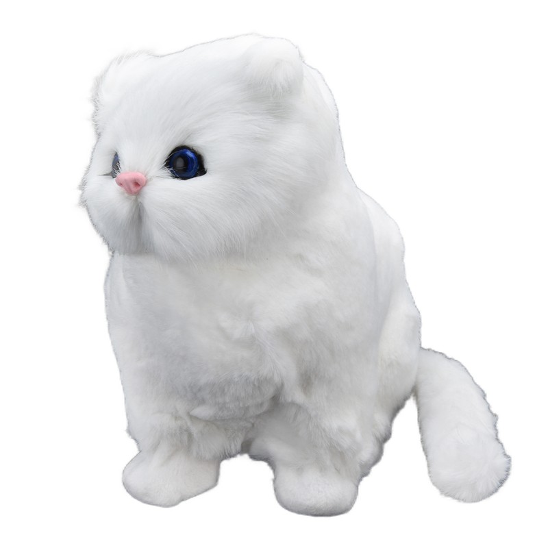 Simulation Cat Soft Plush Toy Ornament for Children Birthday Festival
