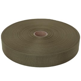 GM CLIMBING MIL-W-17337 Nylon Webbing Flat MilSpecs 1200Lbs for Tactical Goods, Backpack Straps, Loops, Slings, PALS MOLLE Webbing Adapter 1 inch x 30Ft / 10 Yards Tan 499
