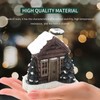 Log Cabin Incense Burner Resin Christmas Snowy Winter Incense Cone