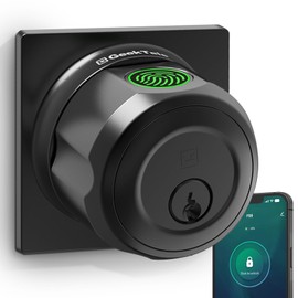 GeekTale Fingerprint Door Lock,Keyless Entry Door Lock,Deadbolt Smart Lock for Front Door,Twist to Lock & Unlock,Easy Installation,Perfect for Entry Doors,Garage
