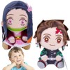 LGQHCE Demonnslayer Plush Toy,Demonnslayer Cartoon Anime Plushie Back Cushion Plush