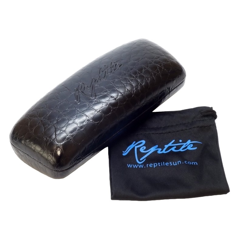 Reptile Designer Polarized Sunglasses Darwin in Black with Flash Mirror