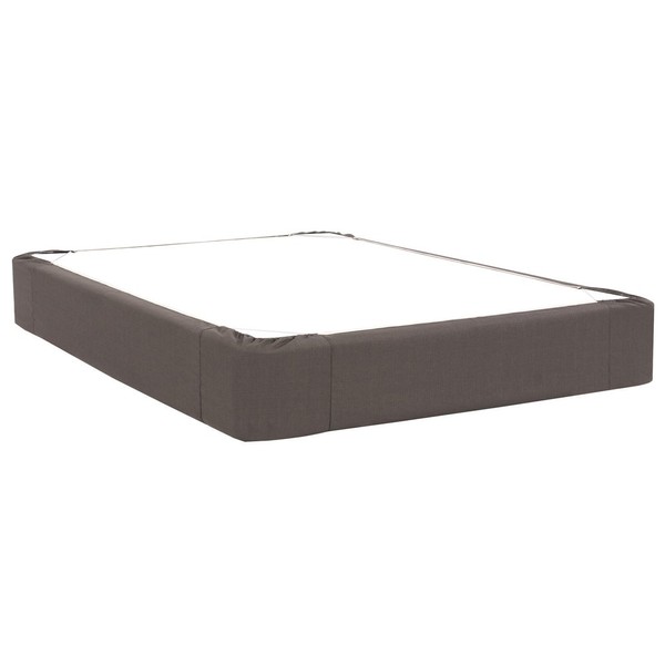 Howard Elliott 242-201 Boxspring Cover Only (Box Spring not Included) Queen Size in Sterling Charcoal
