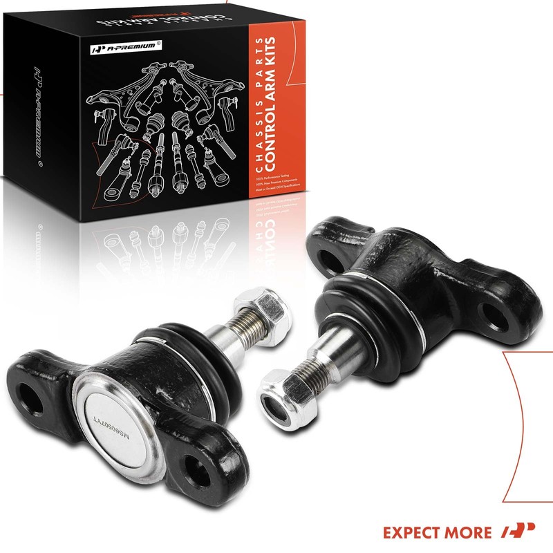 A-Premium 2 x Front Lower Ball Joint, Compatible with Honda