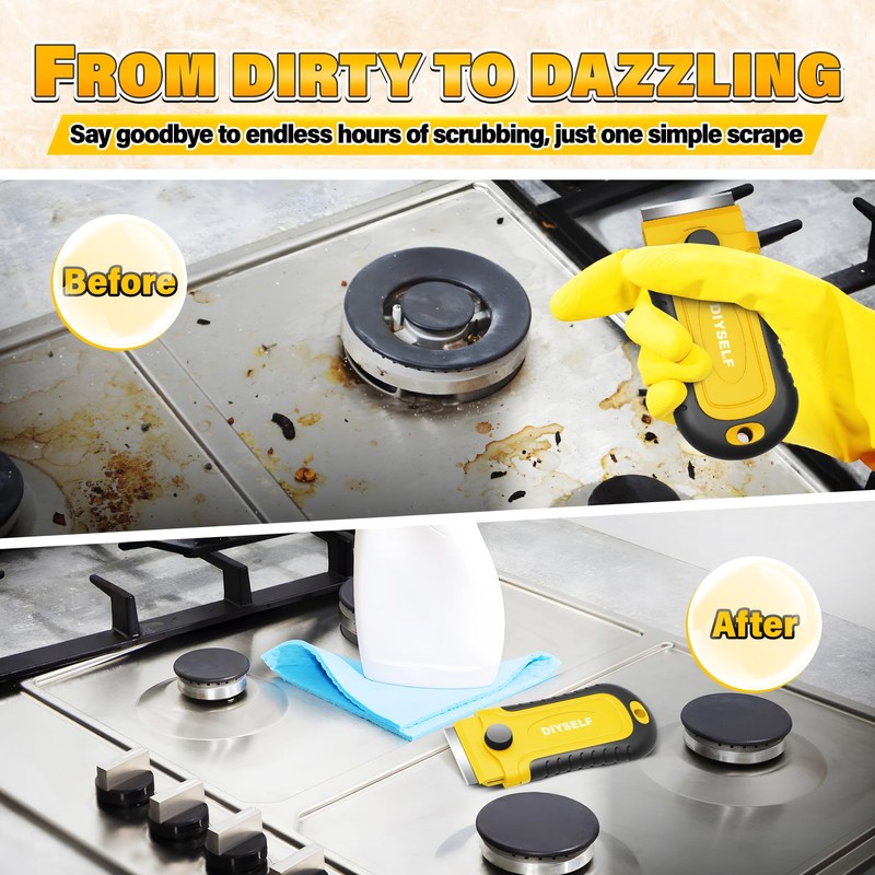 DIYSELF Razor Blade Scraper | Scraper Tool for Cleaning, Glass,