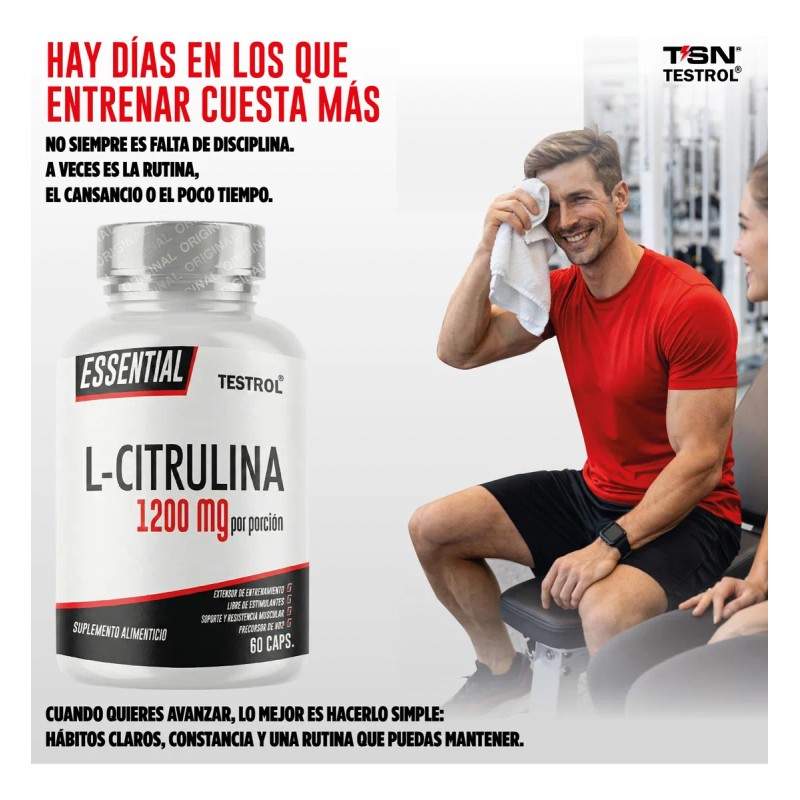 Combo Arginina Essential Citrulina Essential Testrol 60 Cpsulas cu
